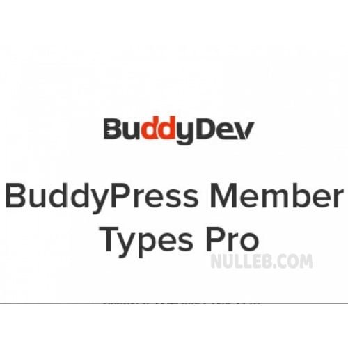 BuddyPress Member Types Pro