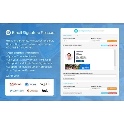 Email Signatures Plugin For 66biolinks or 66toolkit 1.0 update for