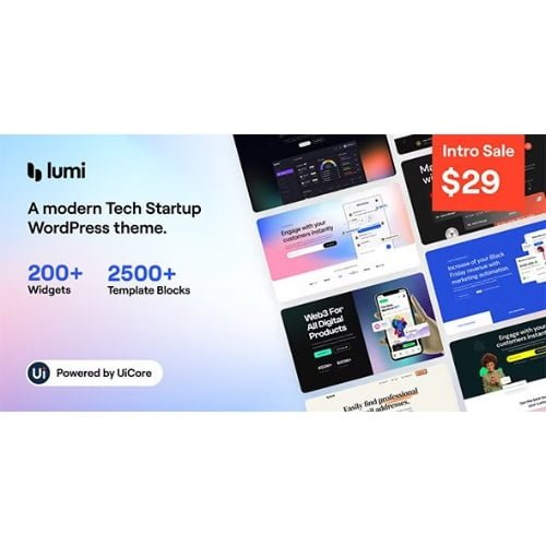 Lumi – Tech Startup WordPress Theme