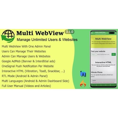 Multi WebView + Admin Panel
