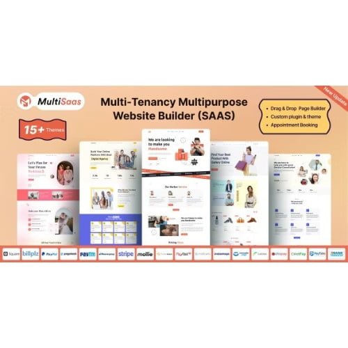 MultiSaas – Multi-Tenancy Multipurpose Website Builder (Saas)