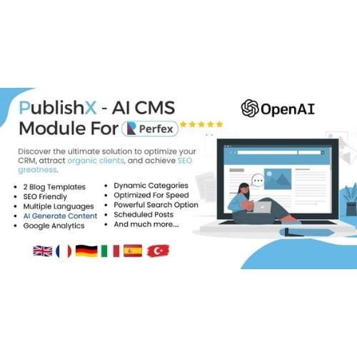 PublishX – AI Powered CMS For Perfex CRM