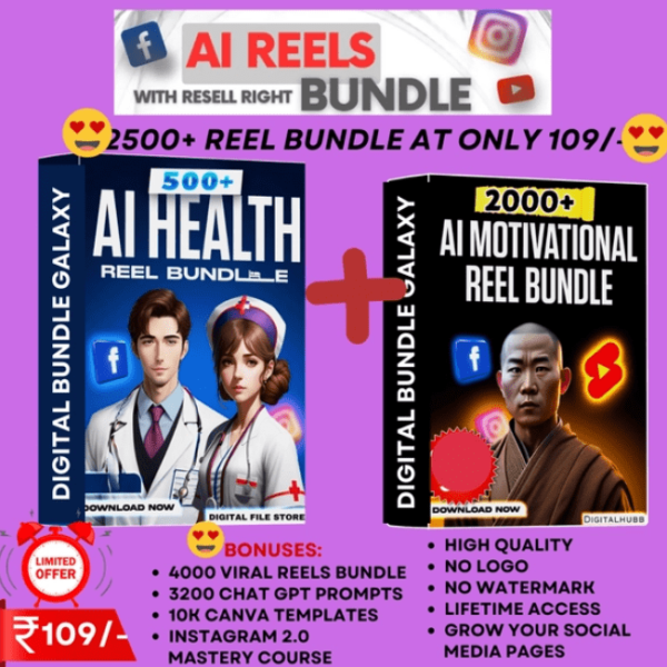 500+ AI HEALTH AND AI MOTIVATION REELS BUNDLE
