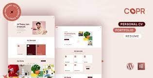 Copr v1.0 – One Page Personal Portfolio, CV and Resume Theme