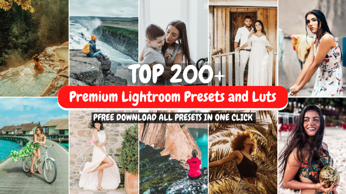 200+ Premium Lightroom Presets and Luts Bundle - Image 1